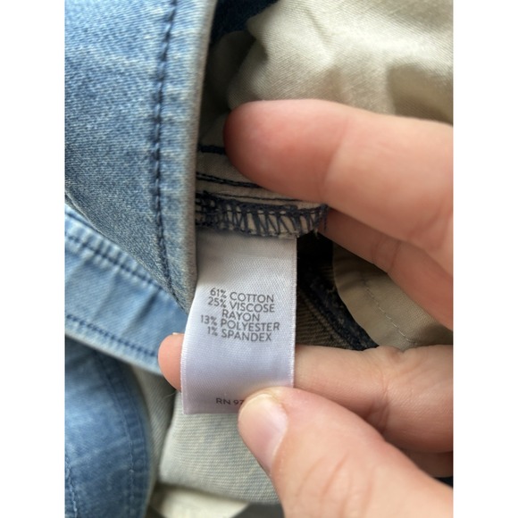 J Jill Pure Jill Wide Leg Pull On Pants Sz M Light Wash minimalist - Picture 5 of 9